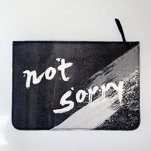 Not Sorry Clutch bag